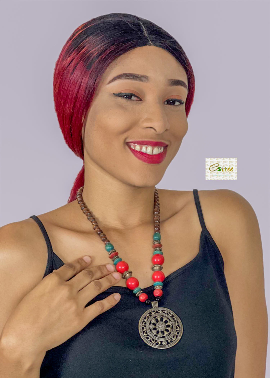 African Multicolor Layer Ethnic Necklace