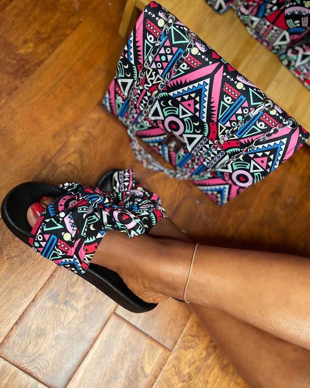 Ankara Patterned Bag