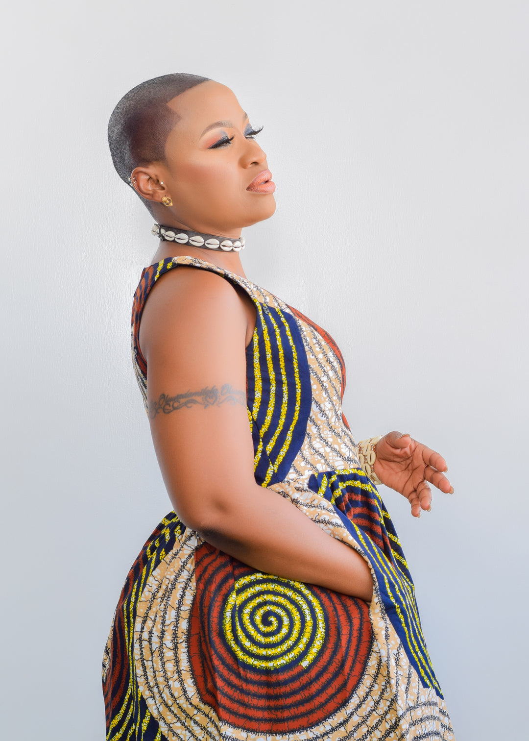 Ankara Maxi Dress With Slit