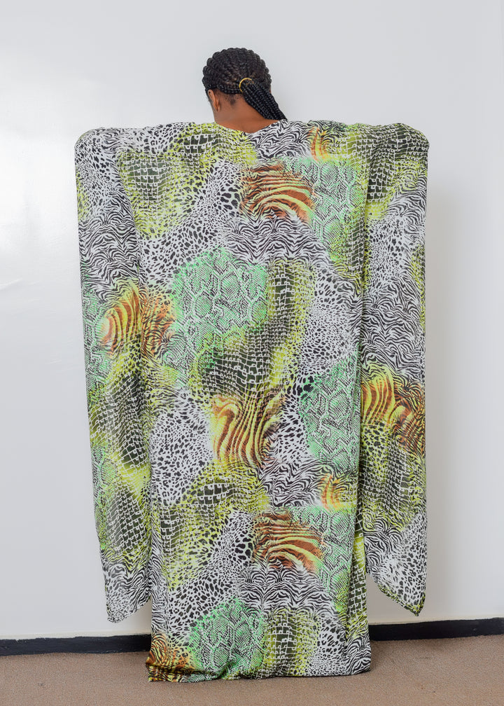 Green boubou dress