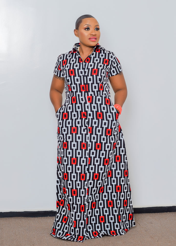 Ankara Patterned Dress/Jacket
