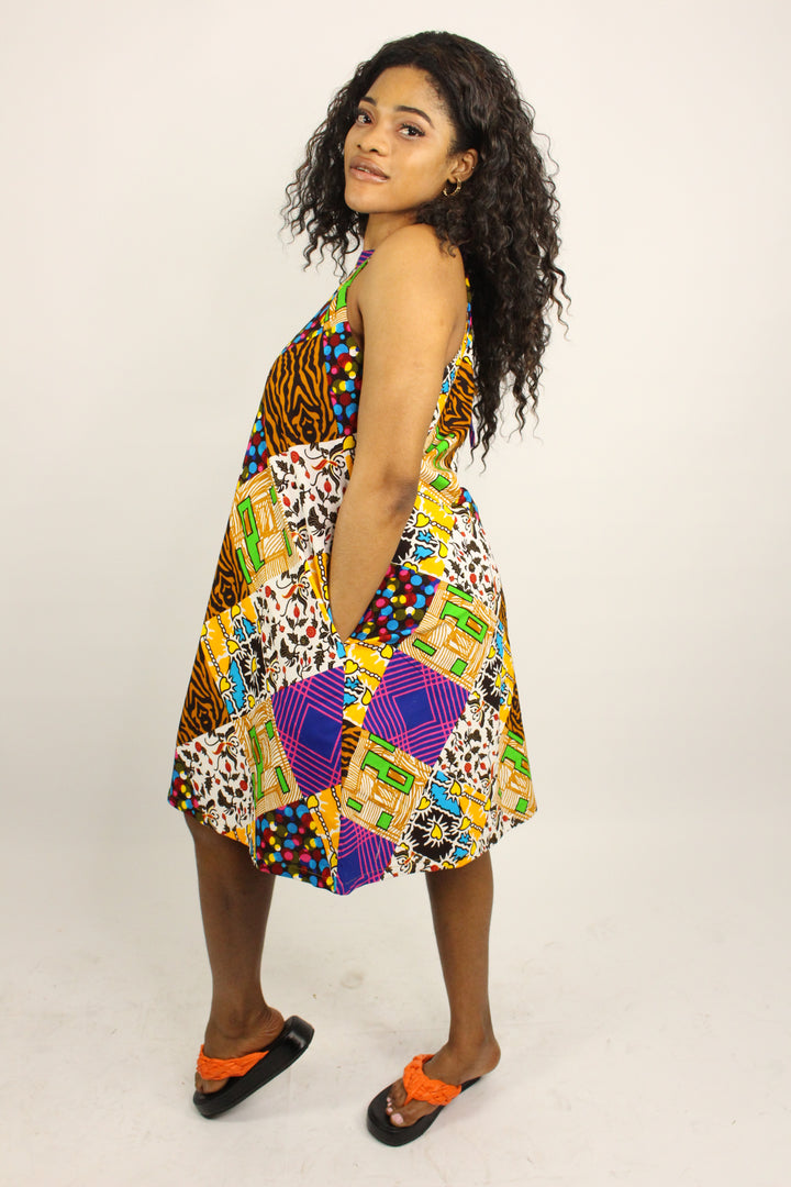 Ankara Midi Dress - Gina
