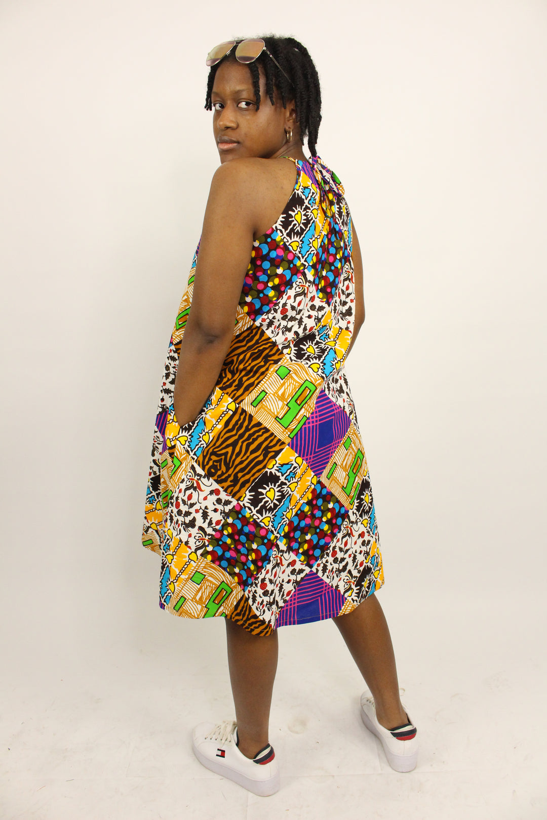 Ankara Midi Dress - Gina